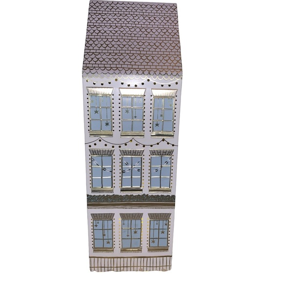 M&S Marks Spencer LED Light Up Cookie Tin House 2023 Christmas Themed Home Tin - Picture 3 of 4